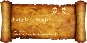Polgár Kevin névjegykártya