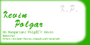 kevin polgar business card